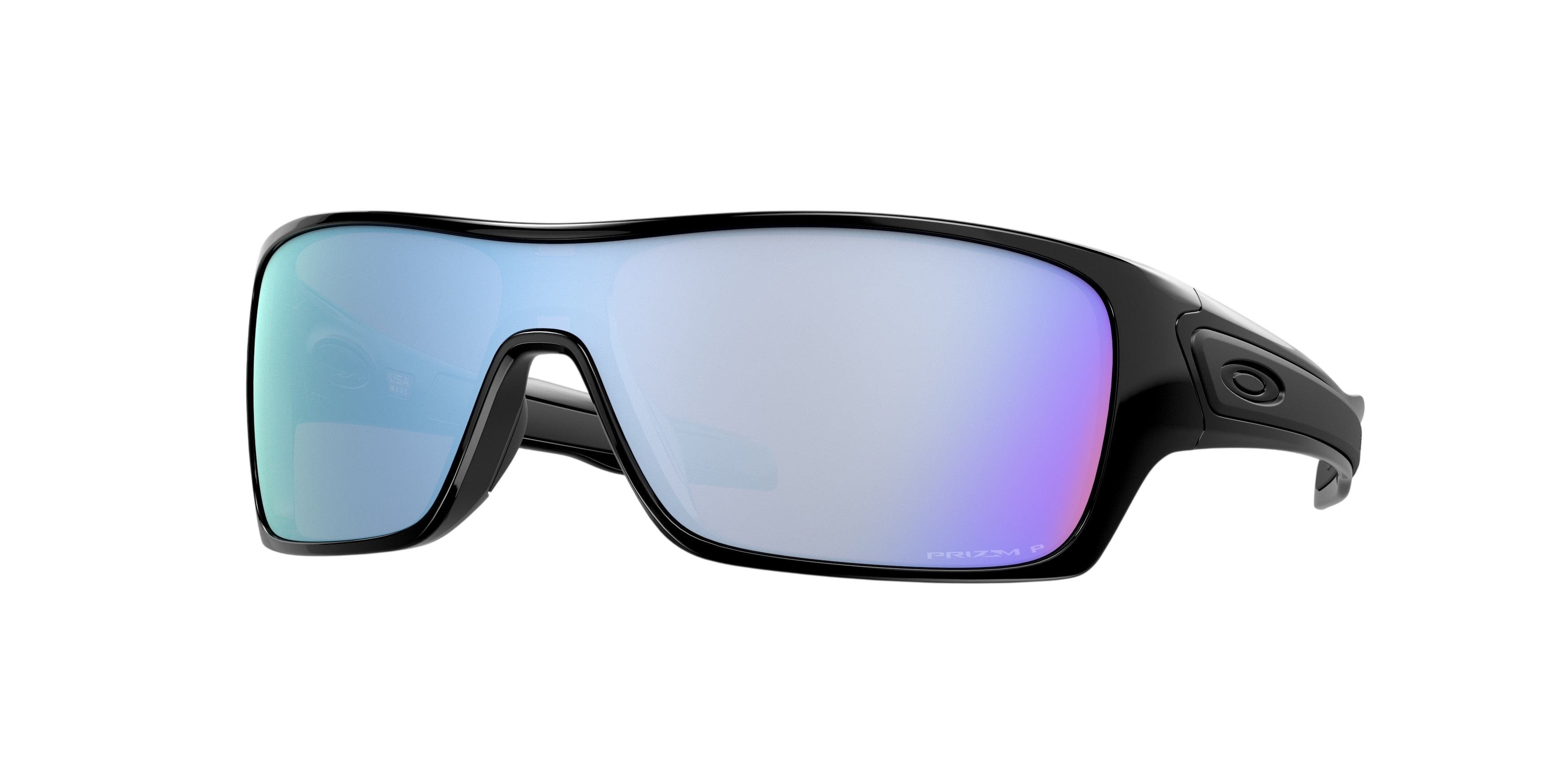 Sunglasses UK Oakley Turbine Rotor sunglasses with black frames and reflective Prizm lenses
