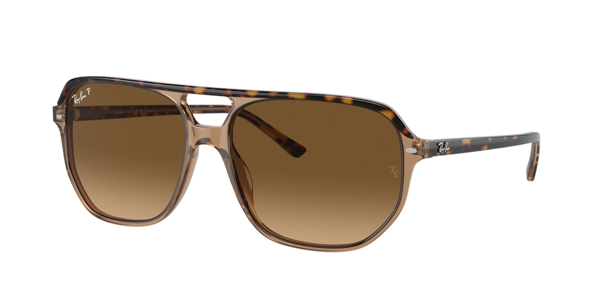 Sunglasses UK Ray-Ban Bill One RB2205 sunglasses with brown gradient lenses and a tortoise shell frame