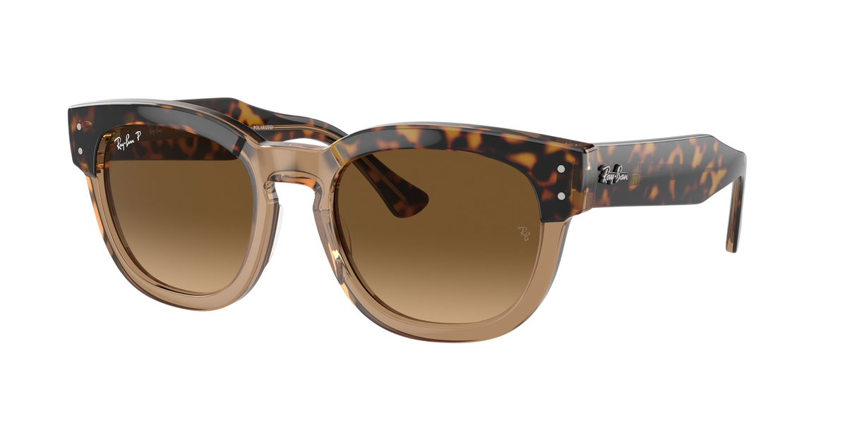 Sunglasses UK Ray-Ban Mega Hawkeye RB0298S sunglasses with tortoiseshell frames and brown gradient lenses
